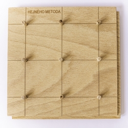 Geoboard oboustranný (3x3 + ciferník) - NEJNOVĚJŠÍ design