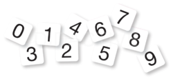 Čísla 0-9 na magnetickou tabuli